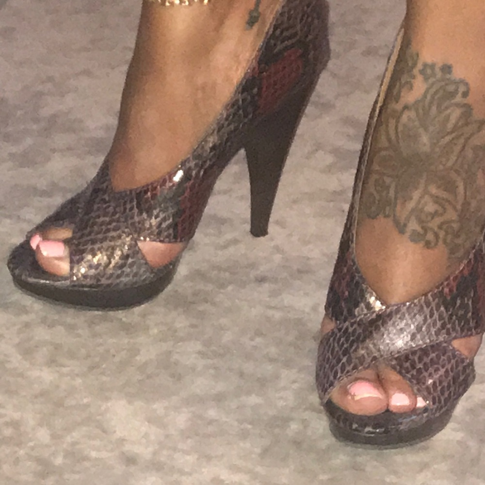 Steven By Steve Madden Size 7 Reptile 5in Heels - image 3